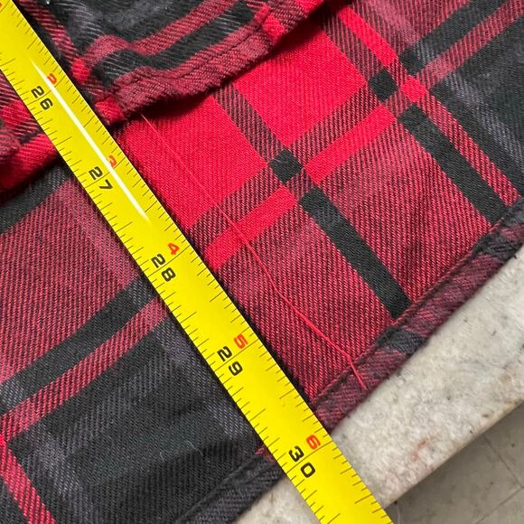 Hippie Rose Red + Black Button Down Flannel Medium - Picture 5 of 5